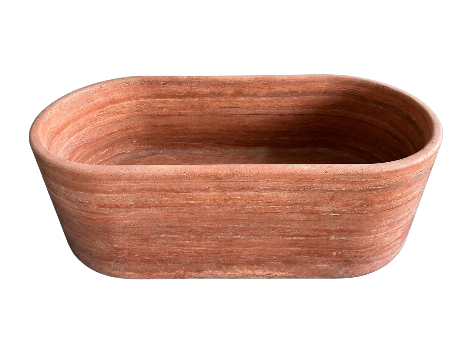 Red Travertine Bathtub