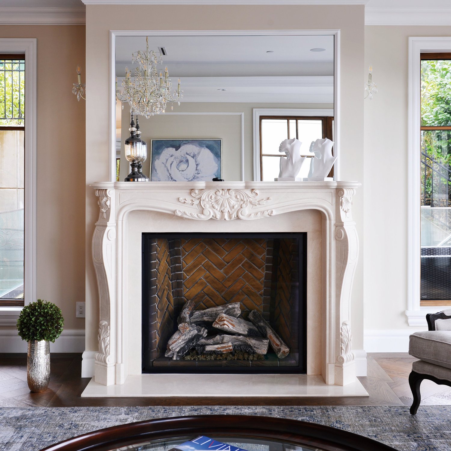 French Fireplace Mantel